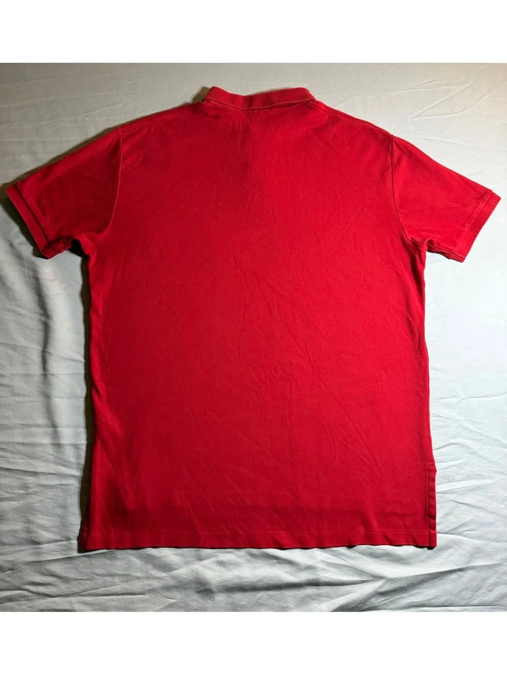 Ralph Lauren Polo Shirt Mens L Red Classic Fit Pony